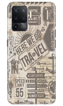 Travel Mobile Back Case for Oppo F19 Pro  (Design - 104)