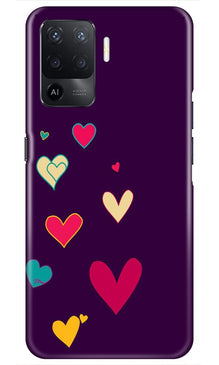 Purple Background Mobile Back Case for Oppo F19 Pro  (Design - 107)