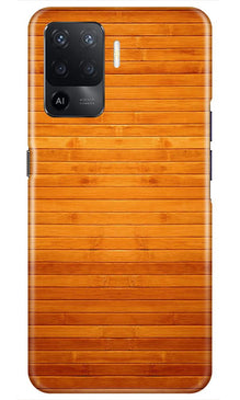 Wooden Look Mobile Back Case for Oppo F19 Pro  (Design - 111)
