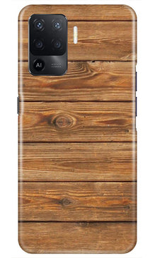 Wooden Look Mobile Back Case for Oppo F19 Pro  (Design - 113)