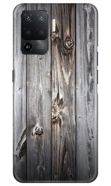 Wooden Look Mobile Back Case for Oppo F19 Pro  (Design - 114)