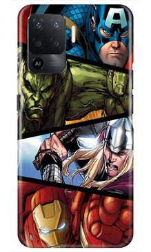 Avengers Superhero Mobile Back Case for Oppo F19 Pro  (Design - 124)