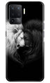 Dark White Lion Case for Oppo F19 Pro  (Design - 140)