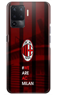 AC Milan Mobile Back Case for Oppo F19 Pro  (Design - 155)