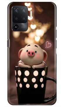 Cute Bunny Mobile Back Case for Oppo F19 Pro (Design - 213)