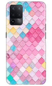 Pink Pattern Mobile Back Case for Oppo F19 Pro (Design - 215)