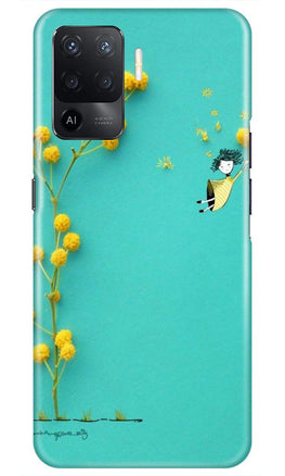 Flowers Girl Case for Oppo F19 Pro (Design No. 216)