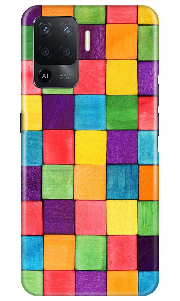 Colorful Square Case for Oppo F19 Pro (Design No. 218)
