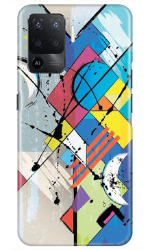 Modern Art Mobile Back Case for Oppo F19 Pro (Design - 235)