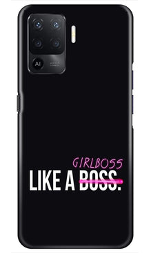 Like a Girl Boss Mobile Back Case for Oppo F19 Pro (Design - 265)