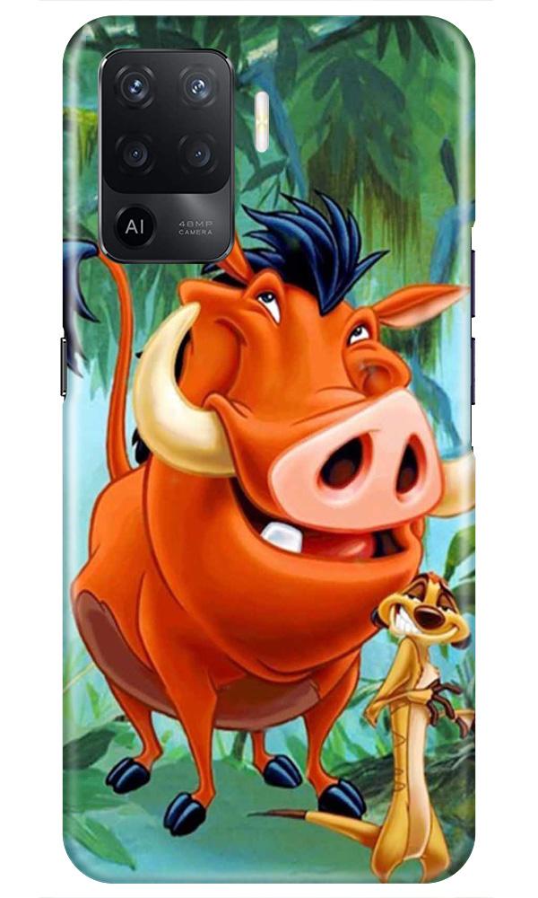 Timon and Pumbaa Mobile Back Case for Oppo F19 Pro (Design - 305)