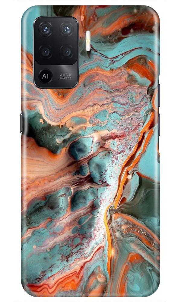 Marble Texture Mobile Back Case for Oppo F19 Pro (Design - 309)