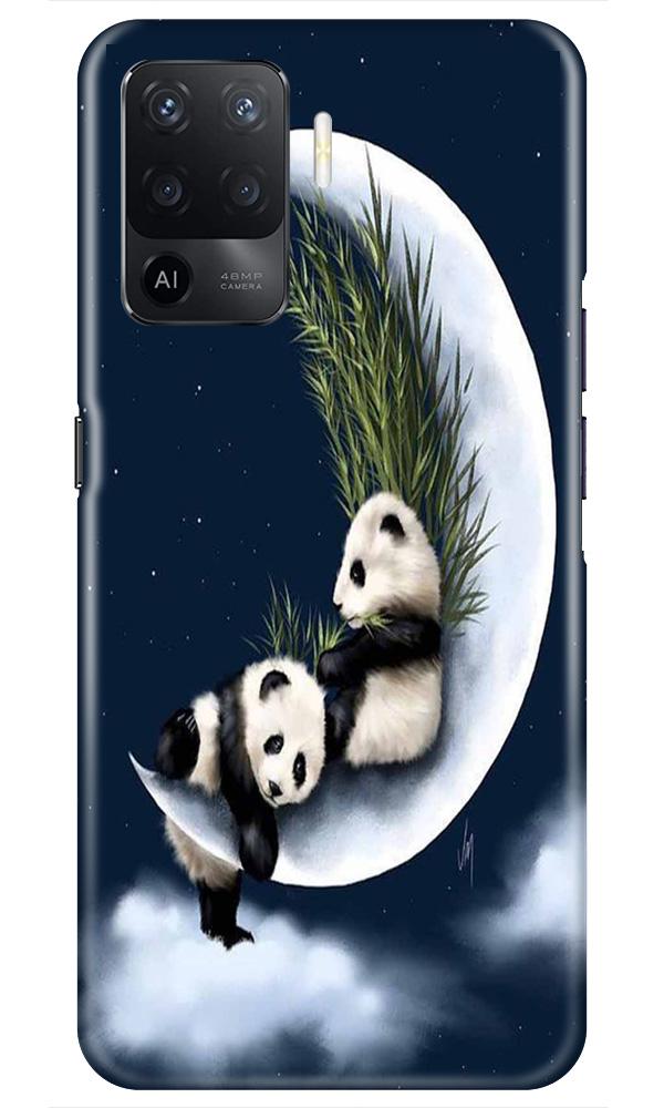 Panda Moon Mobile Back Case for Oppo F19 Pro (Design - 318)
