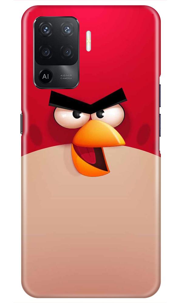 Angry Bird Red Mobile Back Case for Oppo F19 Pro (Design - 325)