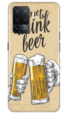 Drink Beer Mobile Back Case for Oppo F19 Pro (Design - 328)