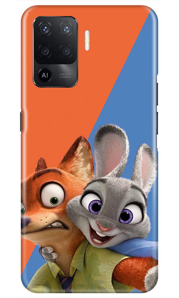 Cartoon Mobile Back Case for Oppo F19 Pro (Design - 346)