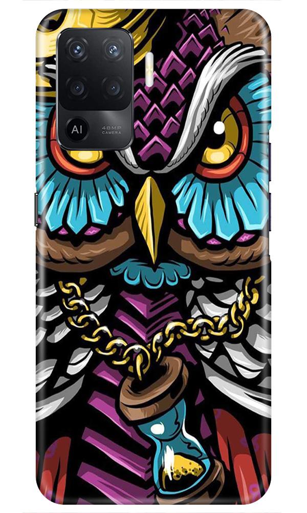 Owl Mobile Back Case for Oppo F19 Pro (Design - 359)