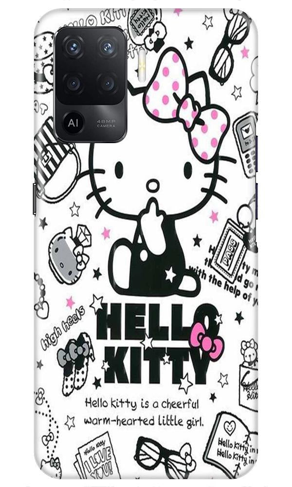 Hello Kitty Mobile Back Case for Oppo F19 Pro (Design - 361)