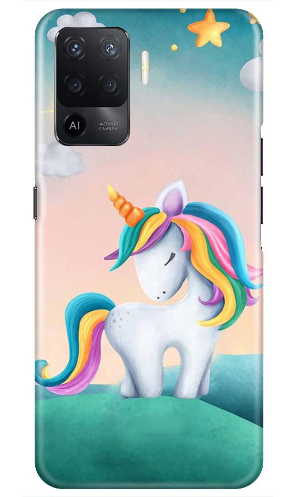 Unicorn Mobile Back Case for Oppo F19 Pro (Design - 366)