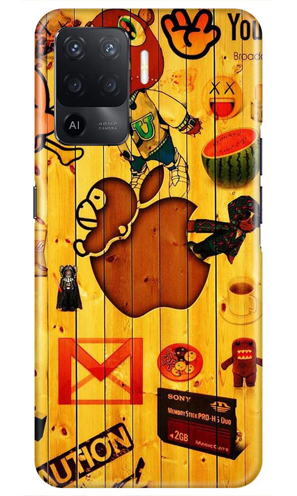 Wooden Texture Mobile Back Case for Oppo F19 Pro (Design - 367)