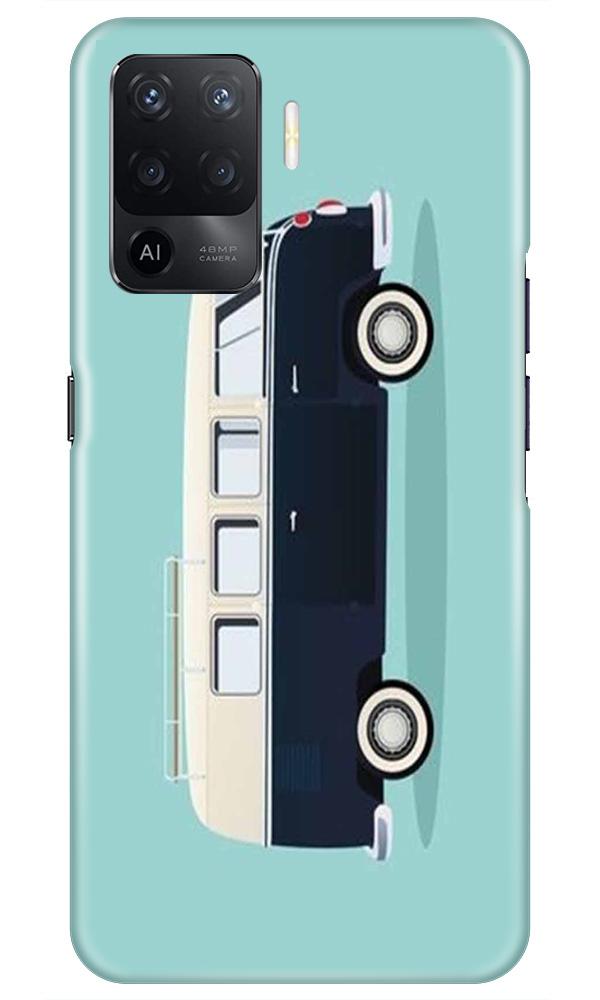 Travel Bus Mobile Back Case for Oppo F19 Pro (Design - 379)