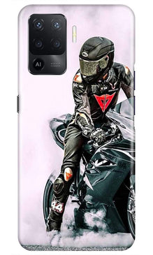 Biker Mobile Back Case for Oppo F19 Pro (Design - 383)