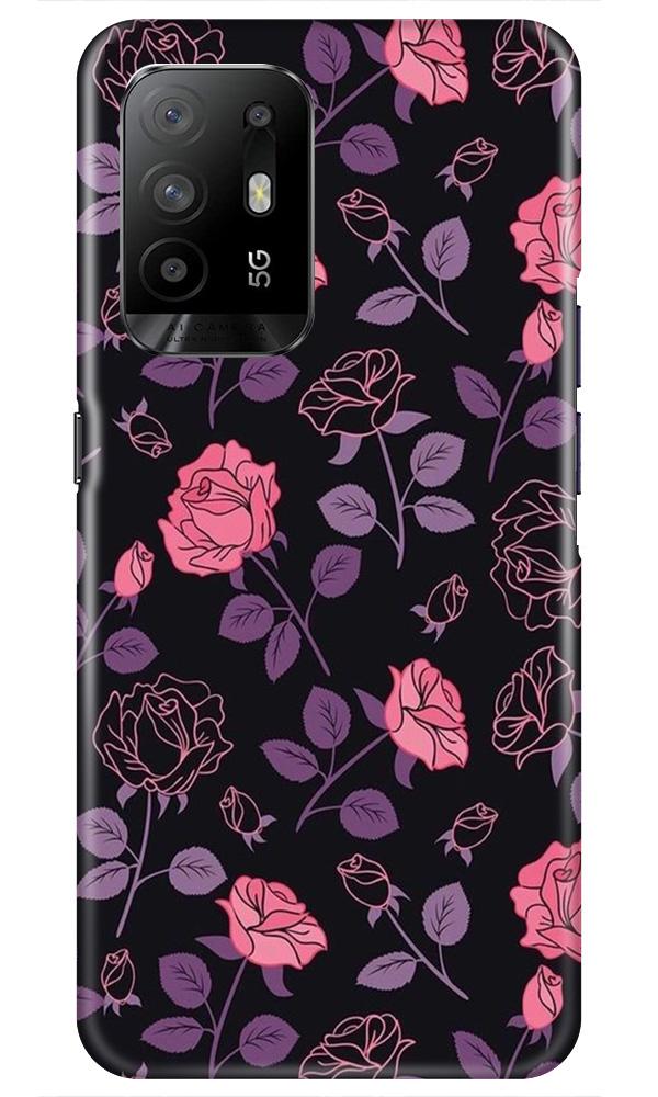 Rose Pattern Case for Oppo F19 Pro Plus