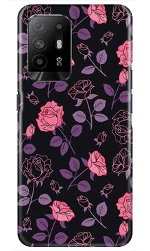 Rose Pattern Mobile Back Case for Oppo F19 Pro Plus (Design - 2)