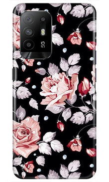 Pink rose Mobile Back Case for Oppo F19 Pro Plus (Design - 12)