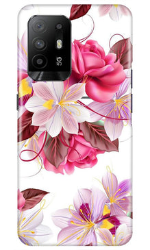 Beautiful flowers Mobile Back Case for Oppo F19 Pro Plus (Design - 23)