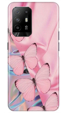 Butterflies Mobile Back Case for Oppo F19 Pro Plus (Design - 26)