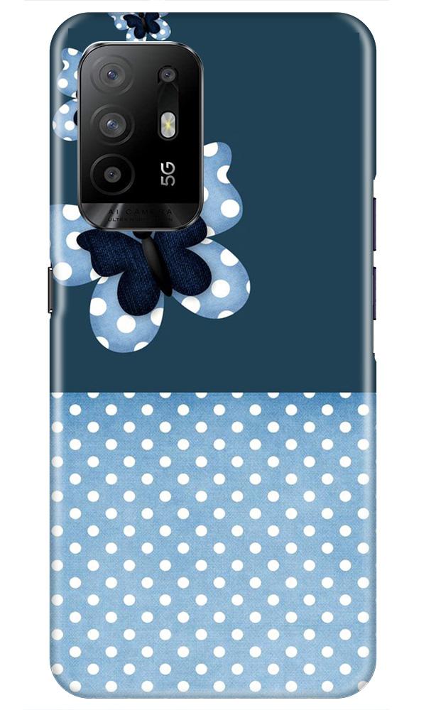 White dots Butterfly Case for Oppo F19 Pro Plus