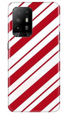 Red White Mobile Back Case for Oppo F19 Pro Plus (Design - 44)