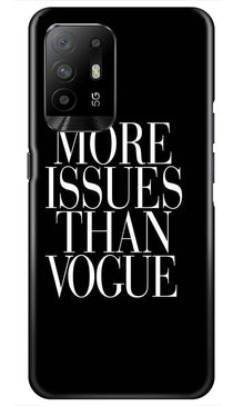 More Issues than Vague Mobile Back Case for Oppo F19 Pro Plus (Design - 74)