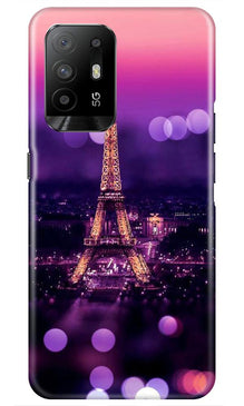 Eiffel Tower Mobile Back Case for Oppo F19 Pro Plus (Design - 86)
