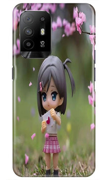 Cute Girl Mobile Back Case for Oppo F19 Pro Plus (Design - 92)