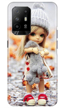 Cute Doll Mobile Back Case for Oppo F19 Pro Plus (Design - 93)