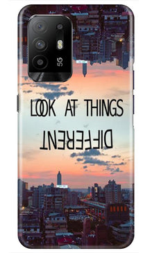 Look at things different Mobile Back Case for Oppo F19 Pro Plus (Design - 99)