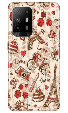 Love Paris Mobile Back Case for Oppo F19 Pro Plus  (Design - 103)