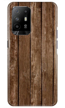 Wooden Look Mobile Back Case for Oppo F19 Pro Plus  (Design - 112)