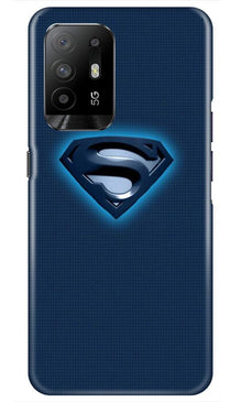 Superman Superhero Mobile Back Case for Oppo F19 Pro Plus  (Design - 117)