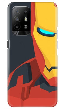 Iron Man Superhero Mobile Back Case for Oppo F19 Pro Plus  (Design - 120)