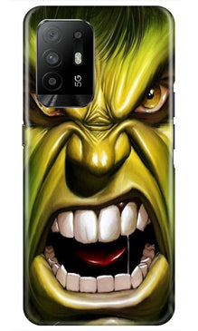 Hulk Superhero Mobile Back Case for Oppo F19 Pro Plus  (Design - 121)
