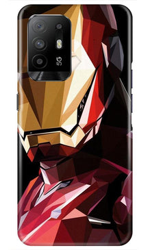 Iron Man Superhero Mobile Back Case for Oppo F19 Pro Plus  (Design - 122)