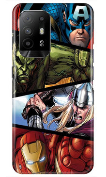 Avengers Superhero Mobile Back Case for Oppo F19 Pro Plus  (Design - 124)