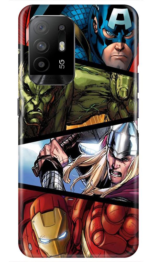 Avengers Superhero Case for Oppo F19 Pro Plus  (Design - 124)