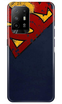 Superman Superhero Mobile Back Case for Oppo F19 Pro Plus  (Design - 125)