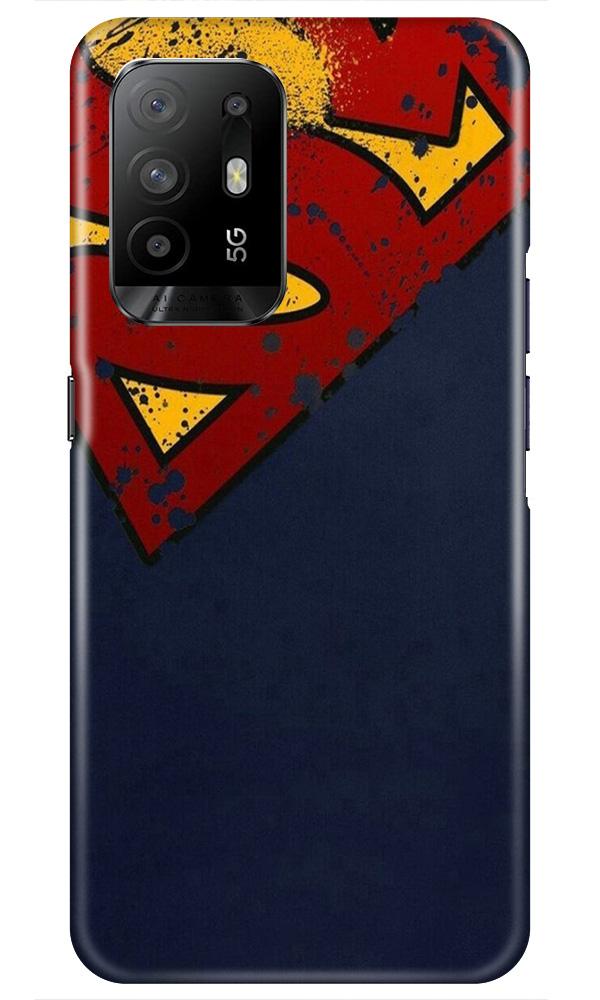 Superman Superhero Case for Oppo F19 Pro Plus  (Design - 125)
