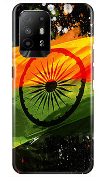 Indian Flag Mobile Back Case for Oppo F19 Pro Plus  (Design - 137)