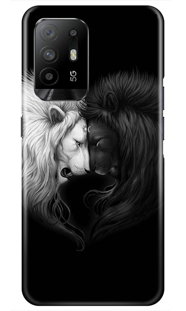 Dark White Lion Case for Oppo F19 Pro Plus(Design - 140)